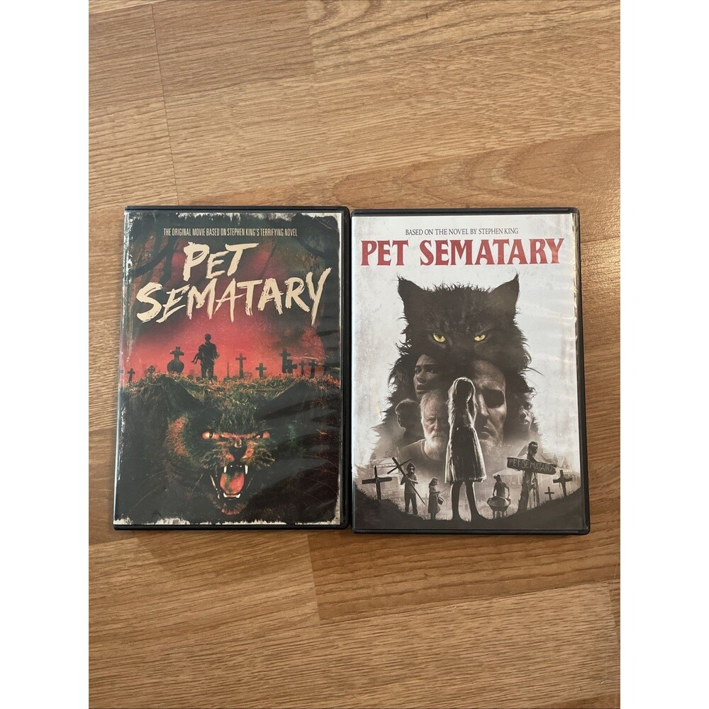 Pet Sematary DVD Lot 1989 Original & 2019 Remake Stephen King